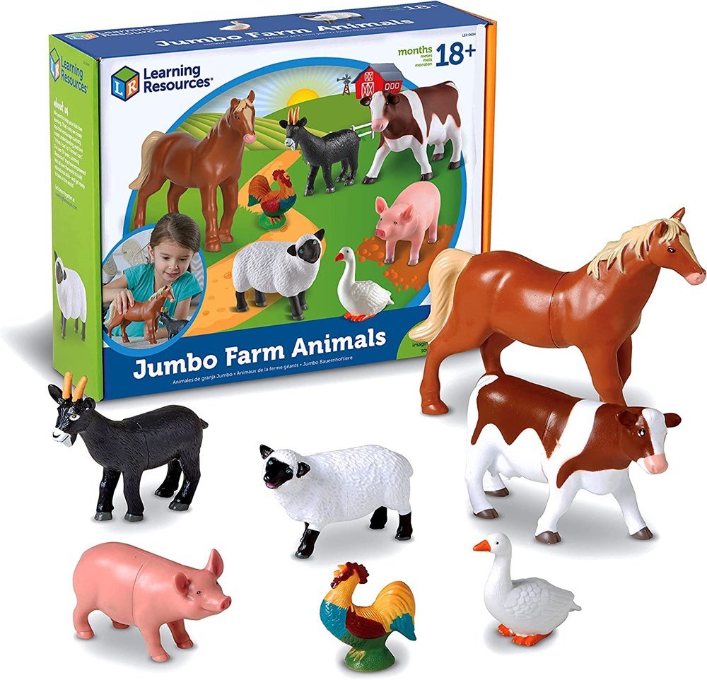 Learning Resources Jumbo Farm Animals - ABC School Supplies