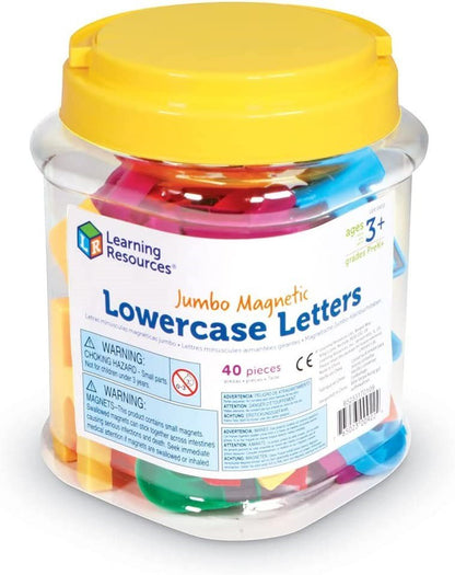 Learning Resources Jumbo Lowercase Magnetic Letters, Set Of 40 - ABC School Supplies