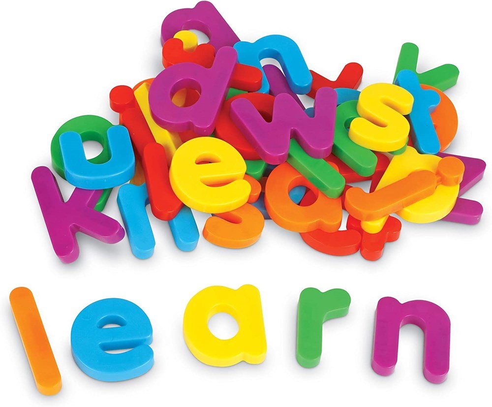 Learning Resources Jumbo Lowercase Magnetic Letters, Set Of 40 - ABC School Supplies