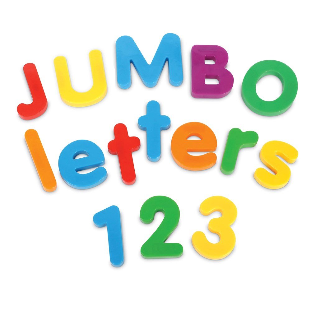 Learning Resources Jumbo Magnetic Letters & Numbers Bundle, 116 Pieces - ABC School Supplies