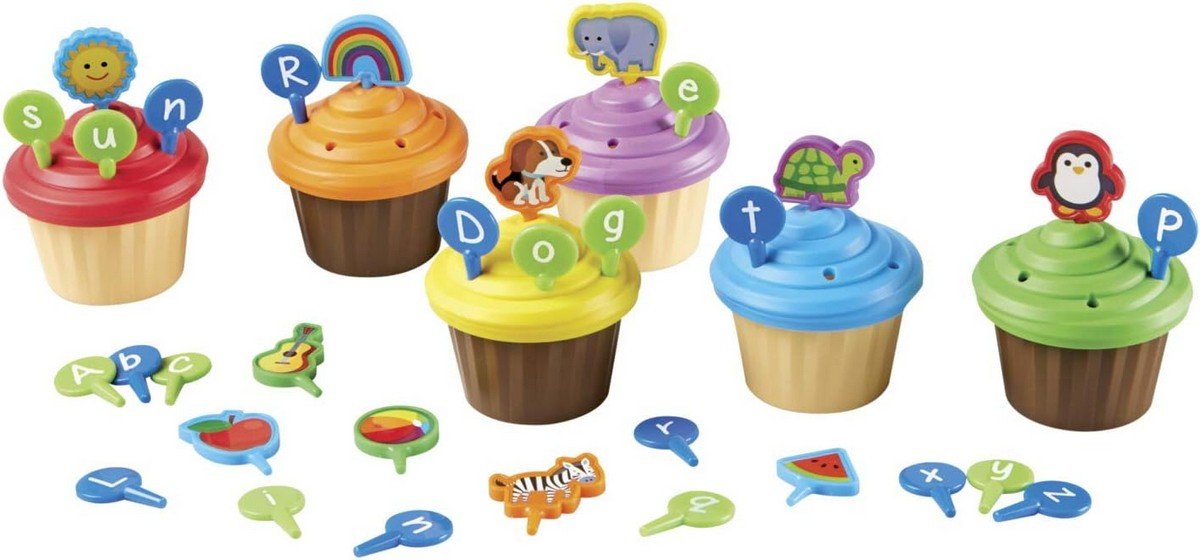 **Learning Resources Learning Resources Abc Party Cupcake Toppers - ABC School Supplies