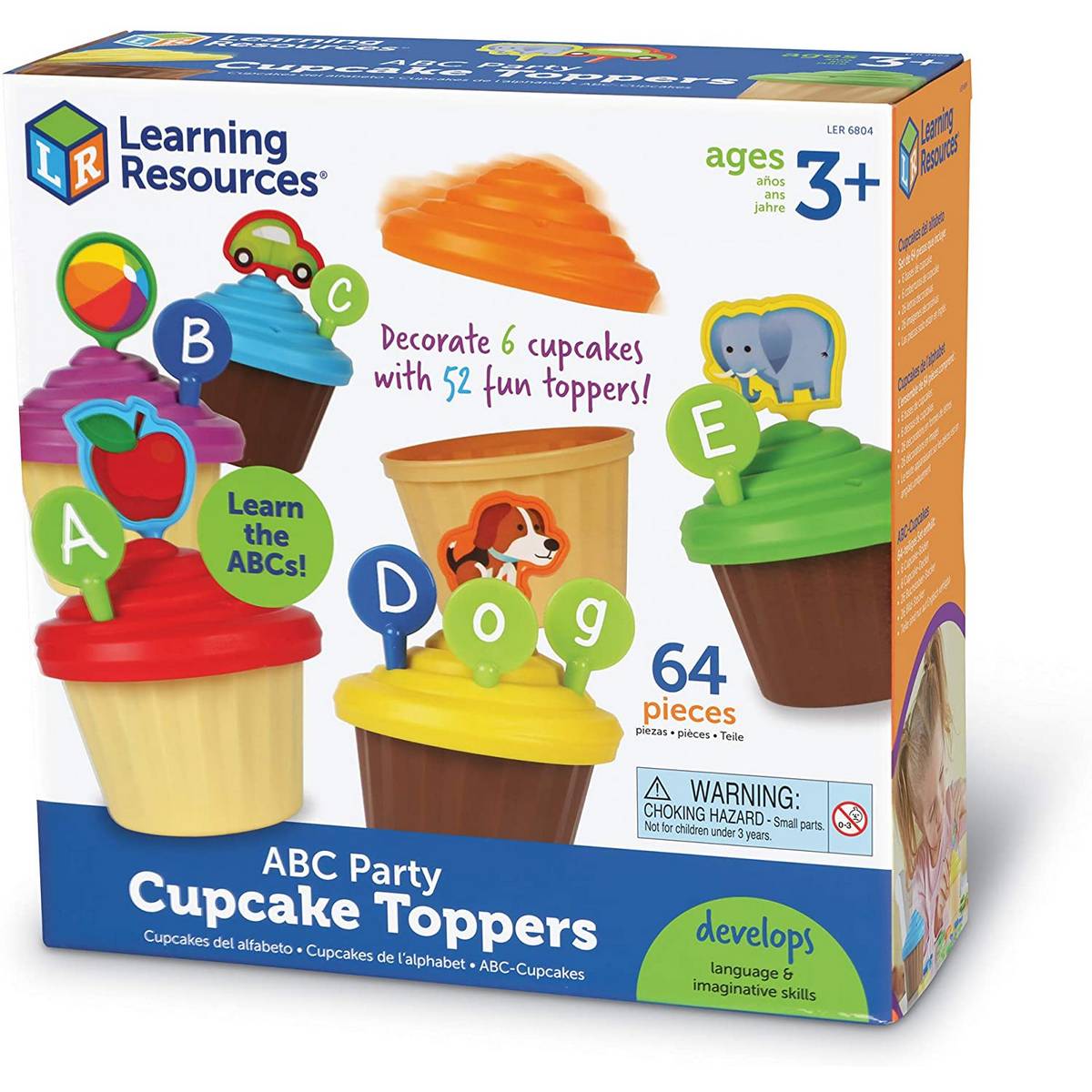 **Learning Resources Learning Resources Abc Party Cupcake Toppers - ABC School Supplies