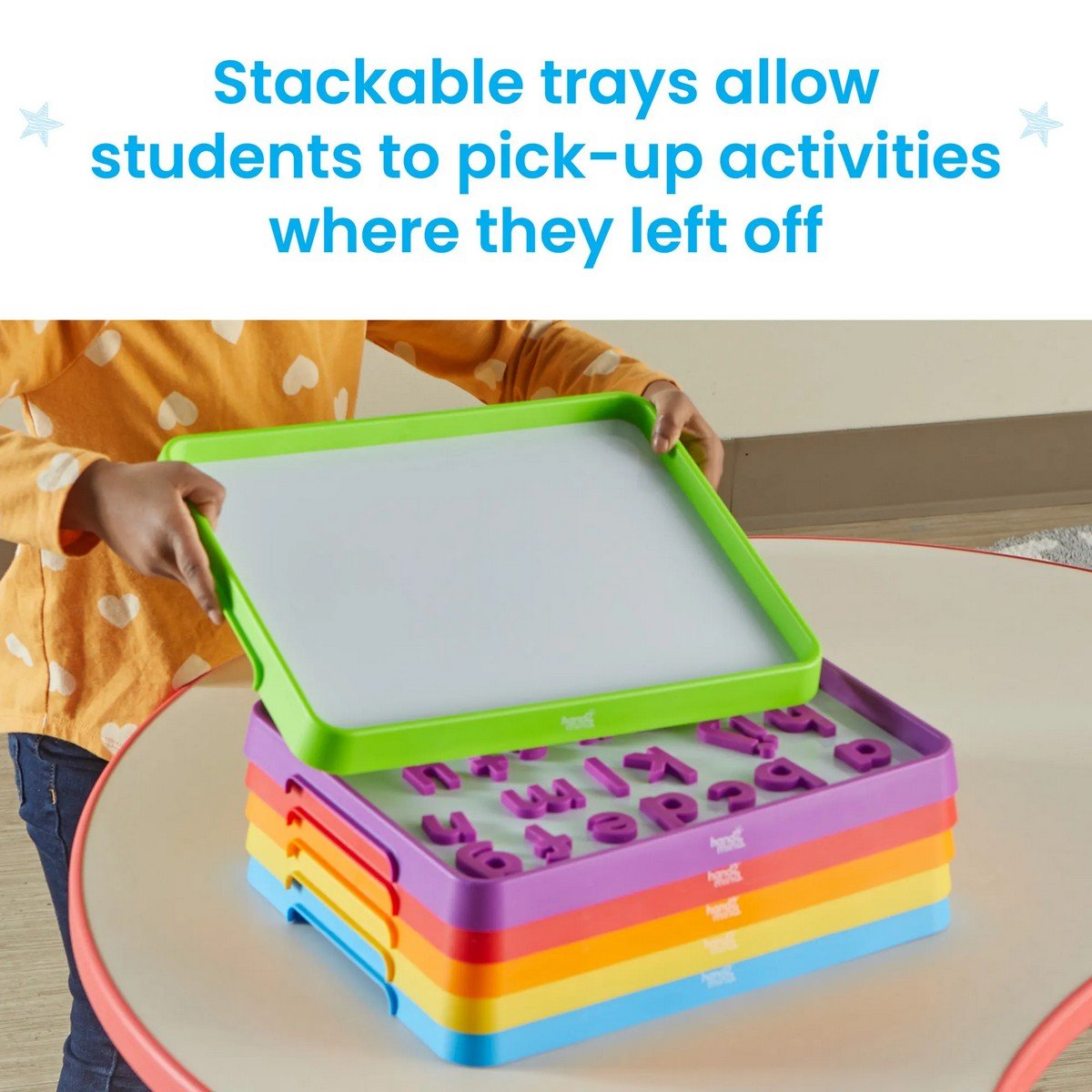 Learning Resources Magnetic Dry Erase Activity Trays, Set Of 6 - ABC School Supplies