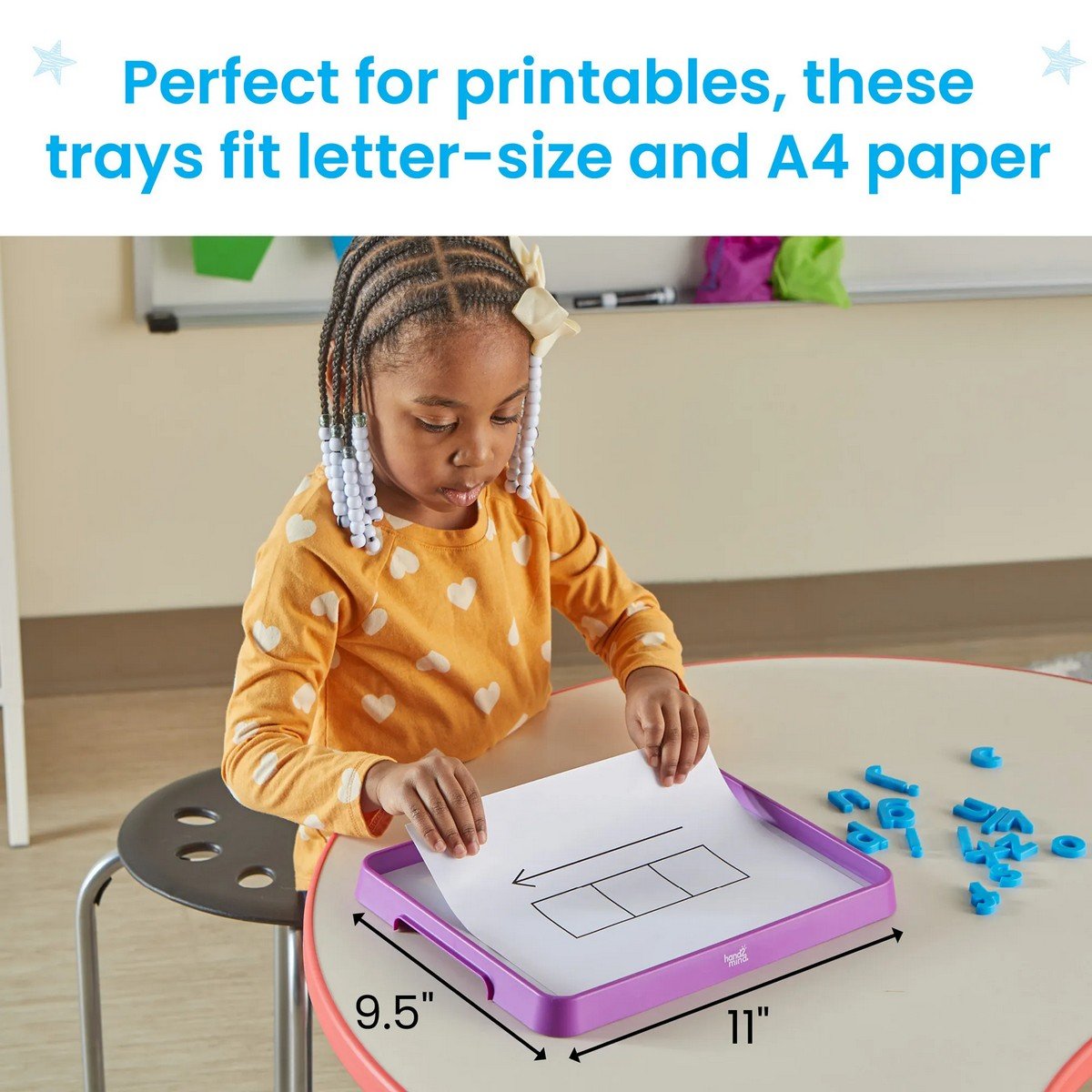 Learning Resources Magnetic Dry Erase Activity Trays, Set Of 6 - ABC School Supplies