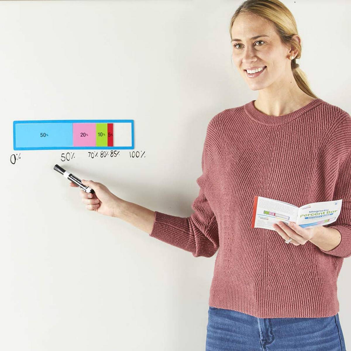Learning Resources Magnetic Percent Bar, Demonstration - ABC School Supplies