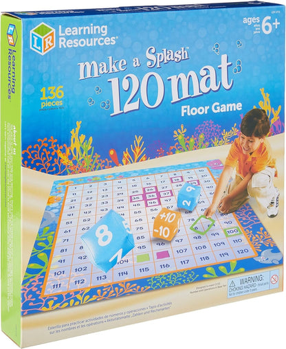 Learning Resources Make A Splash™ 120 Mat Floor Game - ABC School Supplies