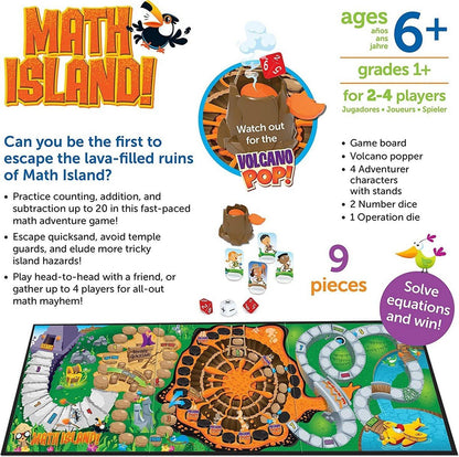 Learning Resources Math Island! Addition & Subtraction Game - ABC School Supplies