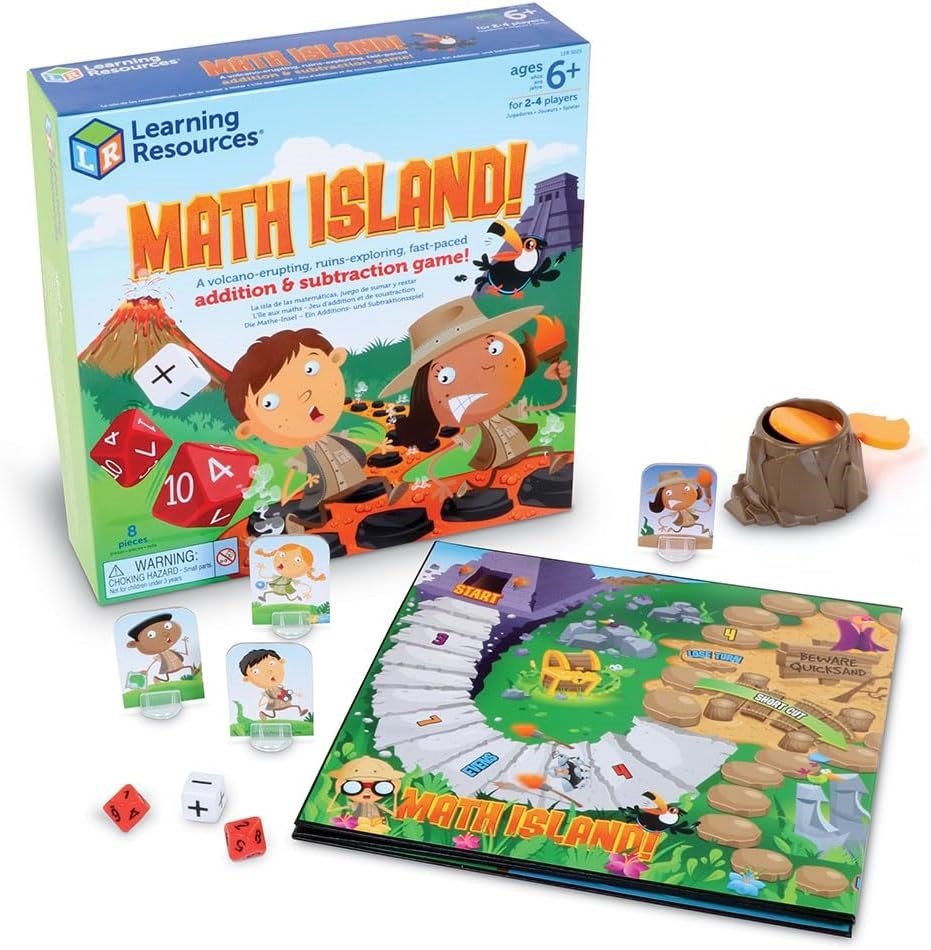 Learning Resources Math Island! Addition & Subtraction Game - ABC School Supplies