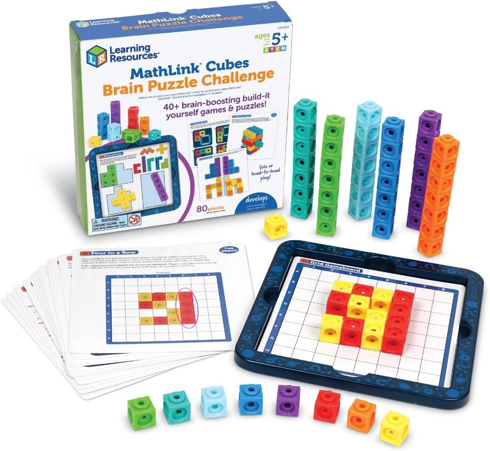 Learning Resources Mathlink® Cubes Brain Puzzle Challenge - ABC School Supplies