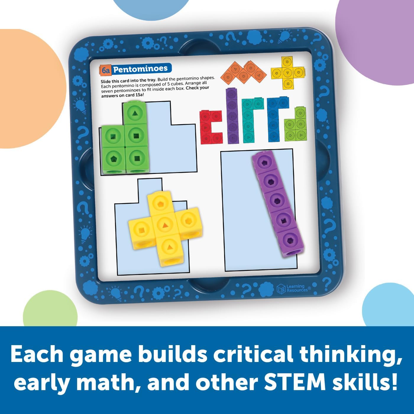 Learning Resources Mathlink® Cubes Brain Puzzle Challenge - ABC School Supplies