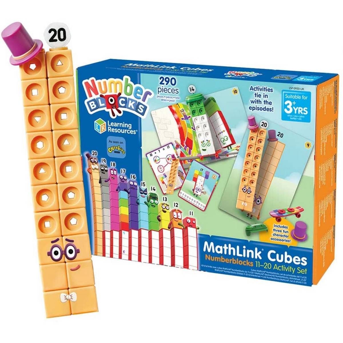 Learning Resources Mathlink® Cubes Numberblocks® 11 - 20 Activity Set - ABC School Supplies