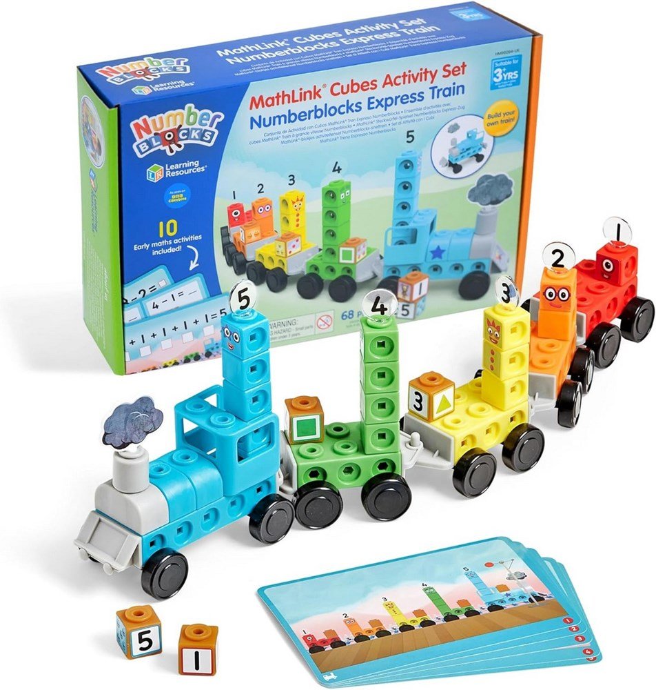 Learning Resources Mathlink® Cubes Numberblocks® Express Train Activity Set - ABC School Supplies