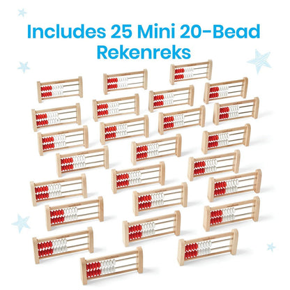 Learning Resources Mini 20Bead Rekenrek (Set Of 25)  - ABC School Supplies