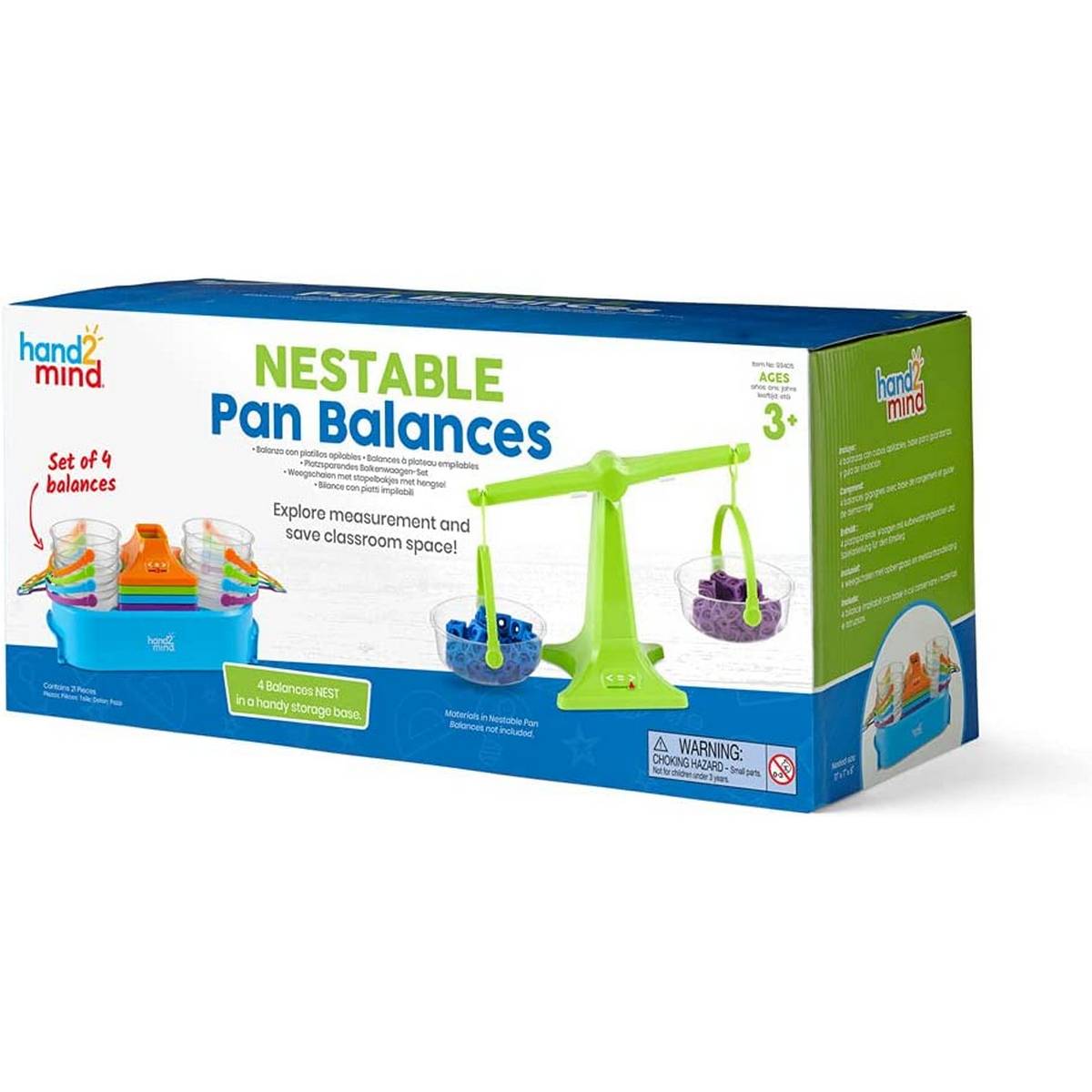 Learning Resources Nestable Pan Balances, Set Of 4 - ABC School Supplies