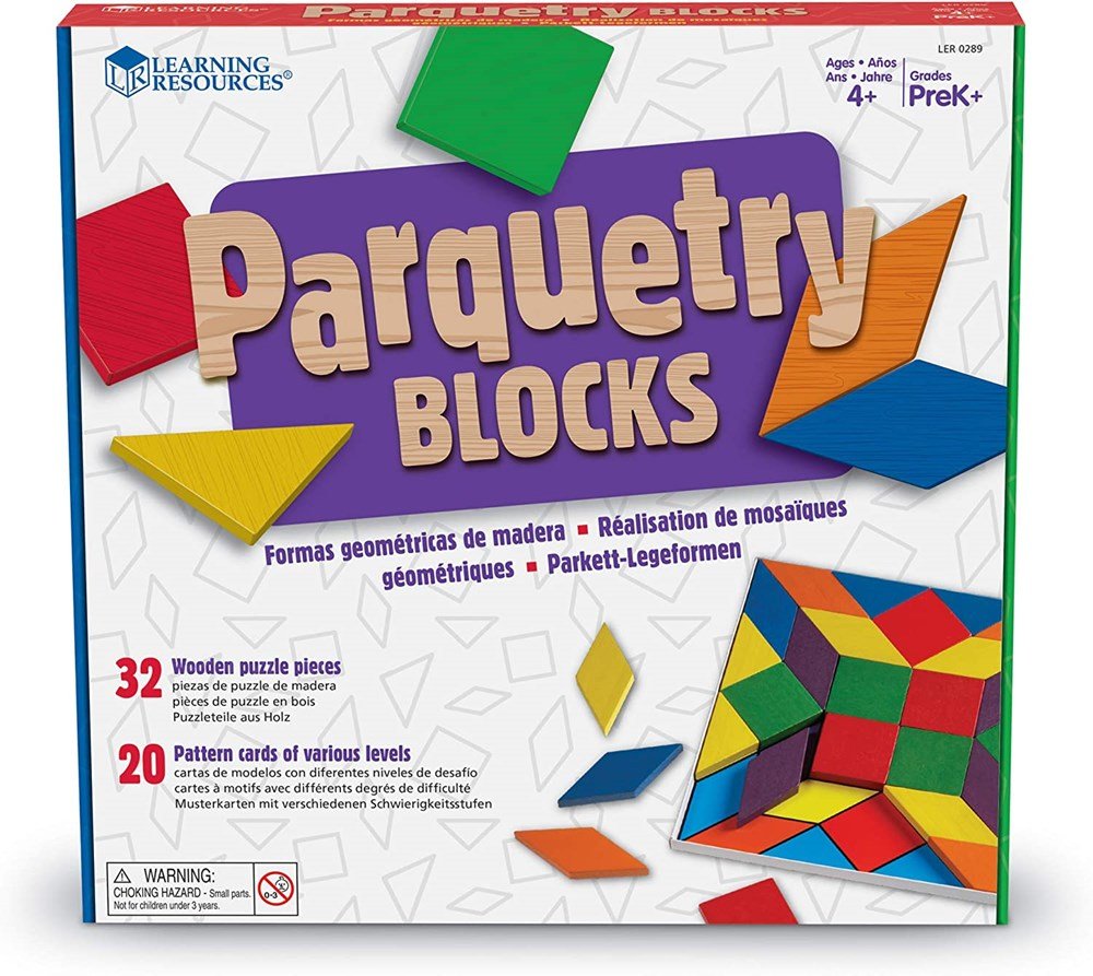 Learning Resources Parquetry Blocks & Cards Set - ABC School Supplies