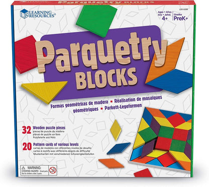 Learning Resources Parquetry Blocks & Cards Set - ABC School Supplies