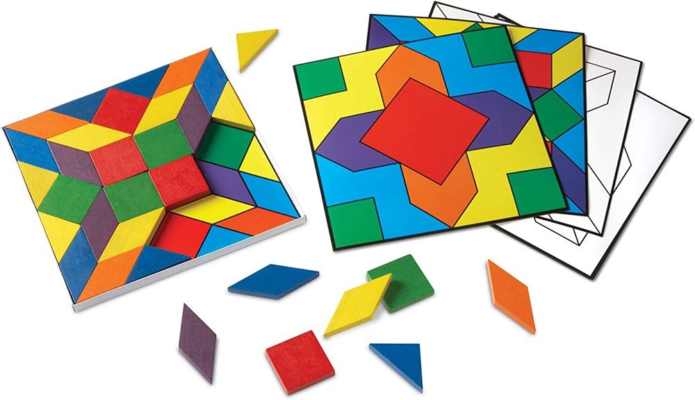 Learning Resources Parquetry Blocks & Cards Set - ABC School Supplies