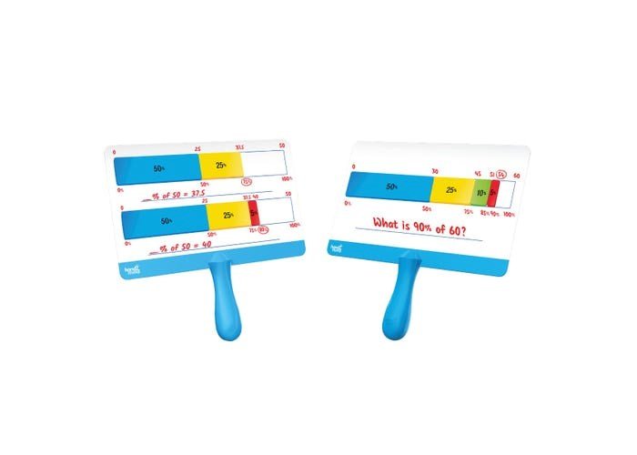 Learning Resources Percent Bar Answer Boards (Set Of 4) - ABC School Supplies