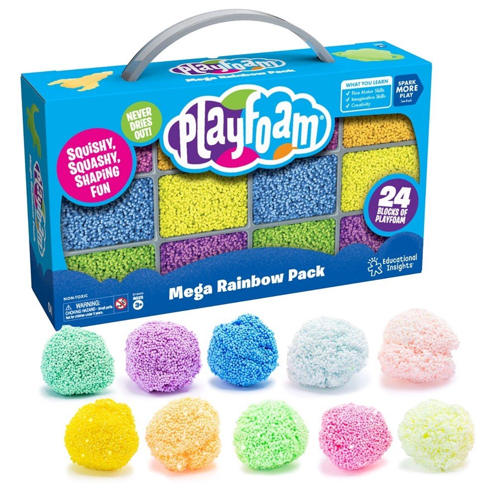 Learning Resources Playfoam® Mega Rainbow Pack - ABC School Supplies