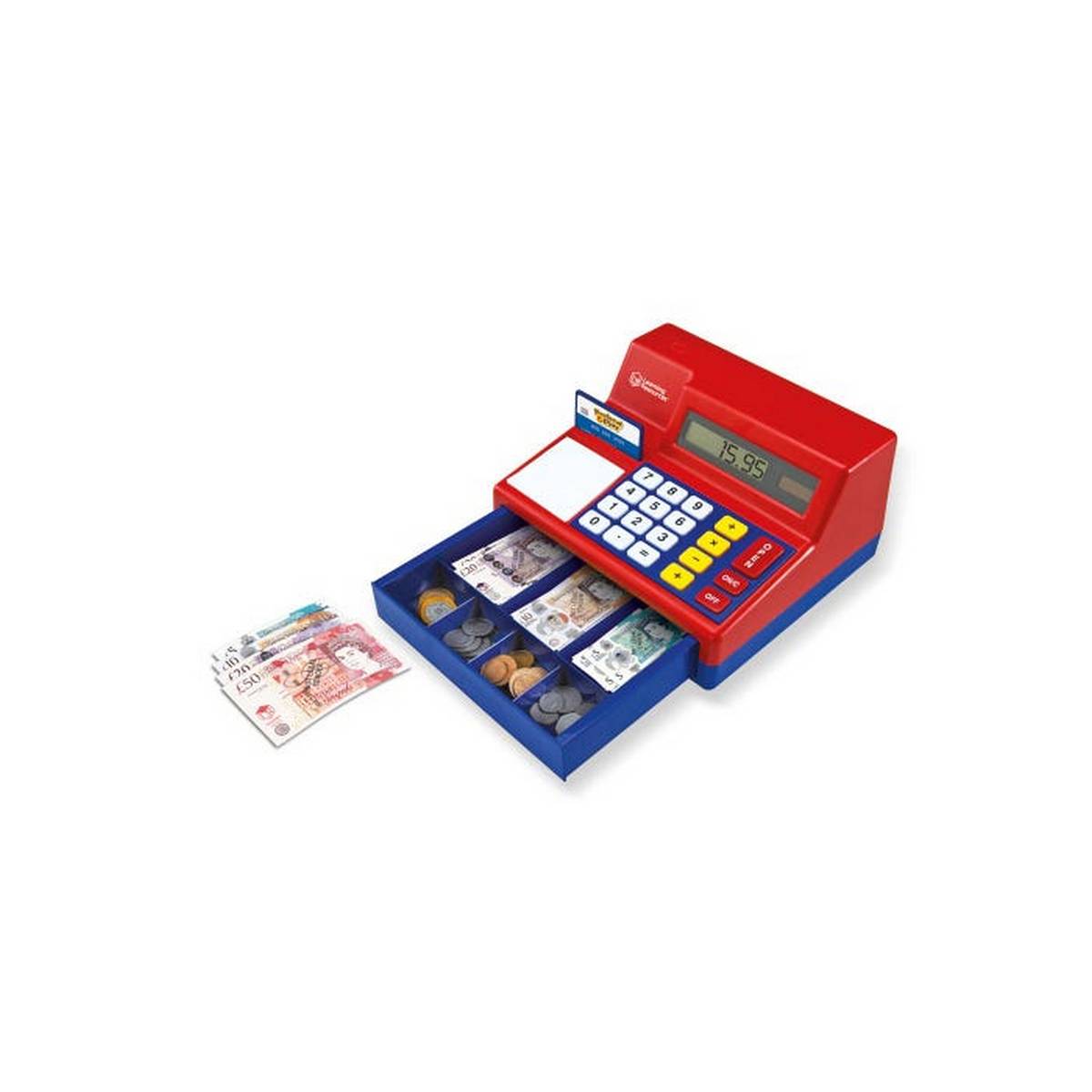 Learning Resources Pretend & Play® Calculator Cash Register With Uk Currency - ABC School Supplies