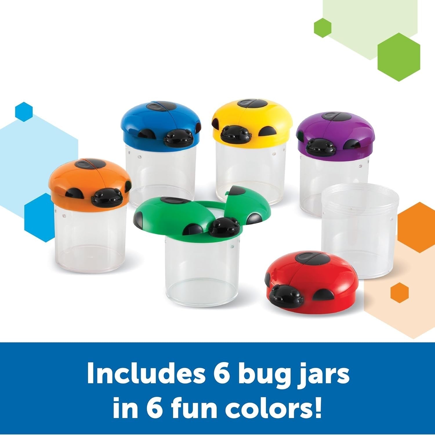 Learning Resources Primary Science® Big View Bug Jars (Set Of 6) - ABC School Supplies