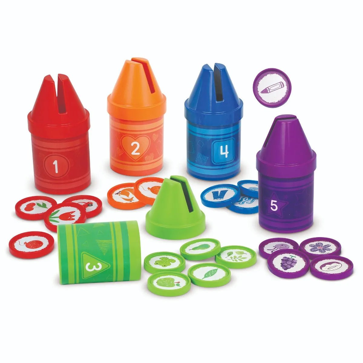 Learning Resources Rainbow Counting Crayons - ABC School Supplies