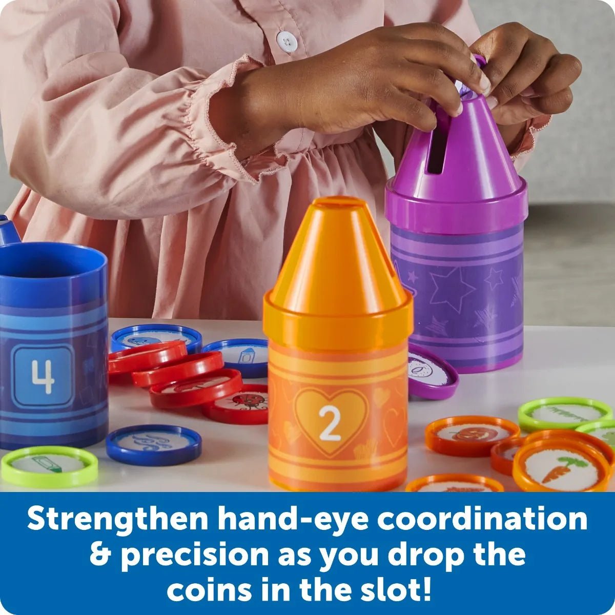 Learning Resources Rainbow Counting Crayons - ABC School Supplies