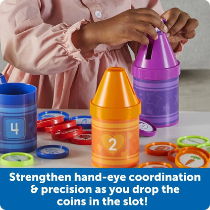 Learning Resources Rainbow Counting Crayons - ABC School Supplies
