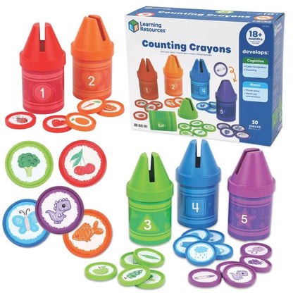 Learning Resources Rainbow Counting Crayons - ABC School Supplies