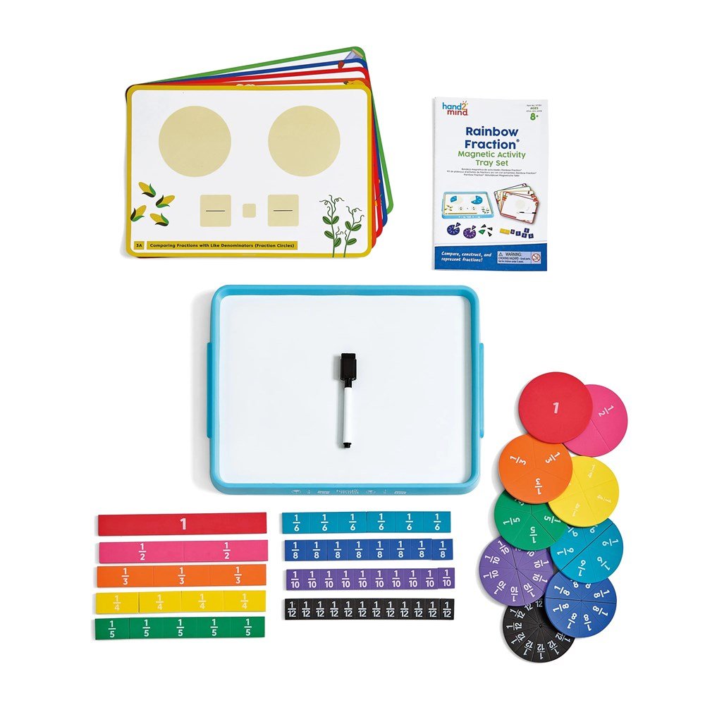 Learning Resources Rainbow Fraction Magnetic Activity Tray Set - ABC School Supplies