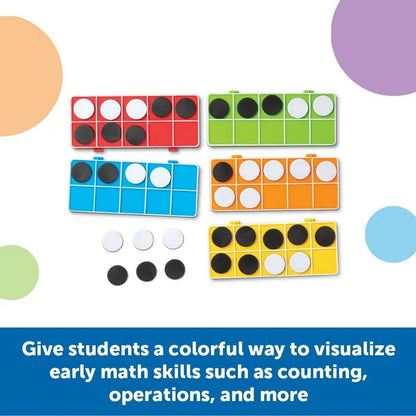 Learning Resources Rainbow Ten Frames Classroom Set - ABC School Supplies