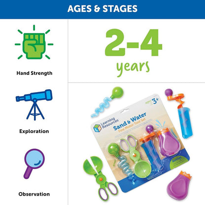 Learning Resources Sand & Water Fine Motor Tool Set - ABC School Supplies