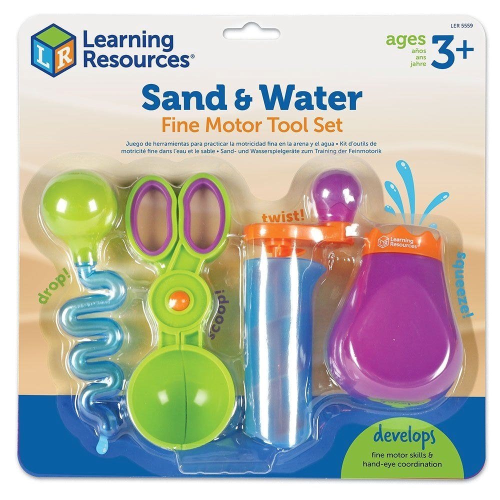 Learning Resources Sand & Water Fine Motor Tool Set - ABC School Supplies