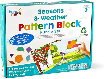 **Learning Resources Seasons & Weather Pattern Block Puzzle Set - ABC School Supplies
