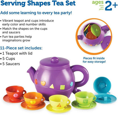 Learning Resources Serving Shapes Tea Set         - ABC School Supplies