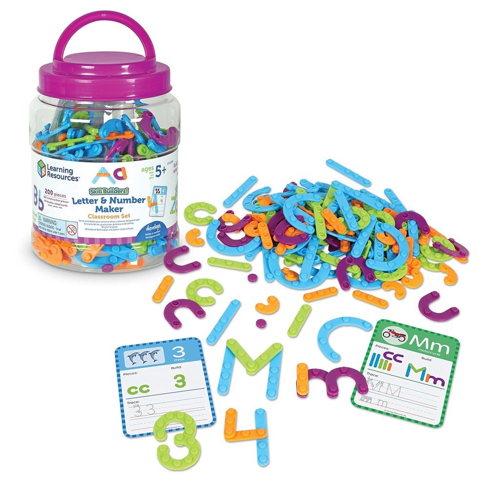Learning Resources Skill Builders! Letter & Number Maker Classroom Set - ABC School Supplies