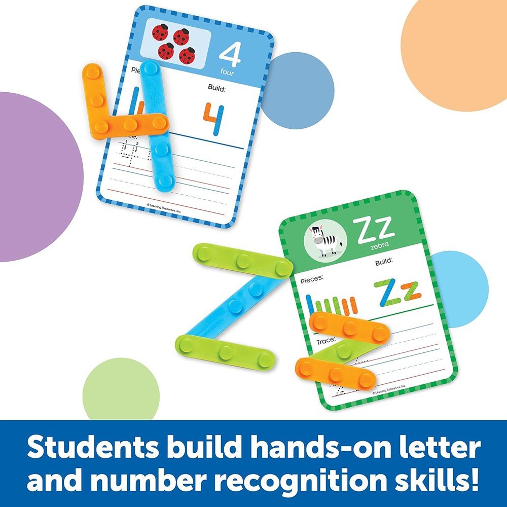 Learning Resources Skill Builders! Letter & Number Maker Classroom Set - ABC School Supplies