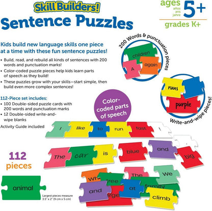 Learning Resources Skill Builders! Sentence Puzzles - ABC School Supplies