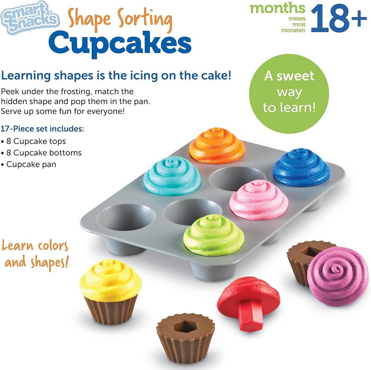 Learning Resources Smart Snacks® Shape Sorting Cupcakes - ABC School Supplies