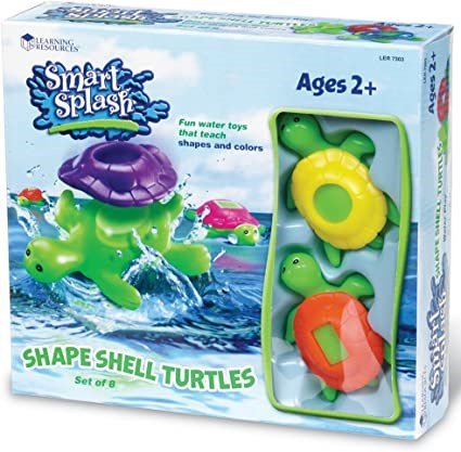 Learning Resources Smart Splash® Shape Shell Turtles (Set Of 16) - ABC School Supplies