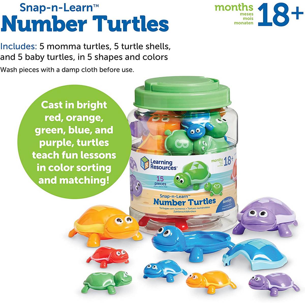 Learning Resources Snapnlearn™ Number Turtles - ABC School Supplies