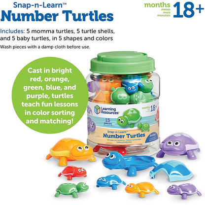Learning Resources Snapnlearn™ Number Turtles - ABC School Supplies