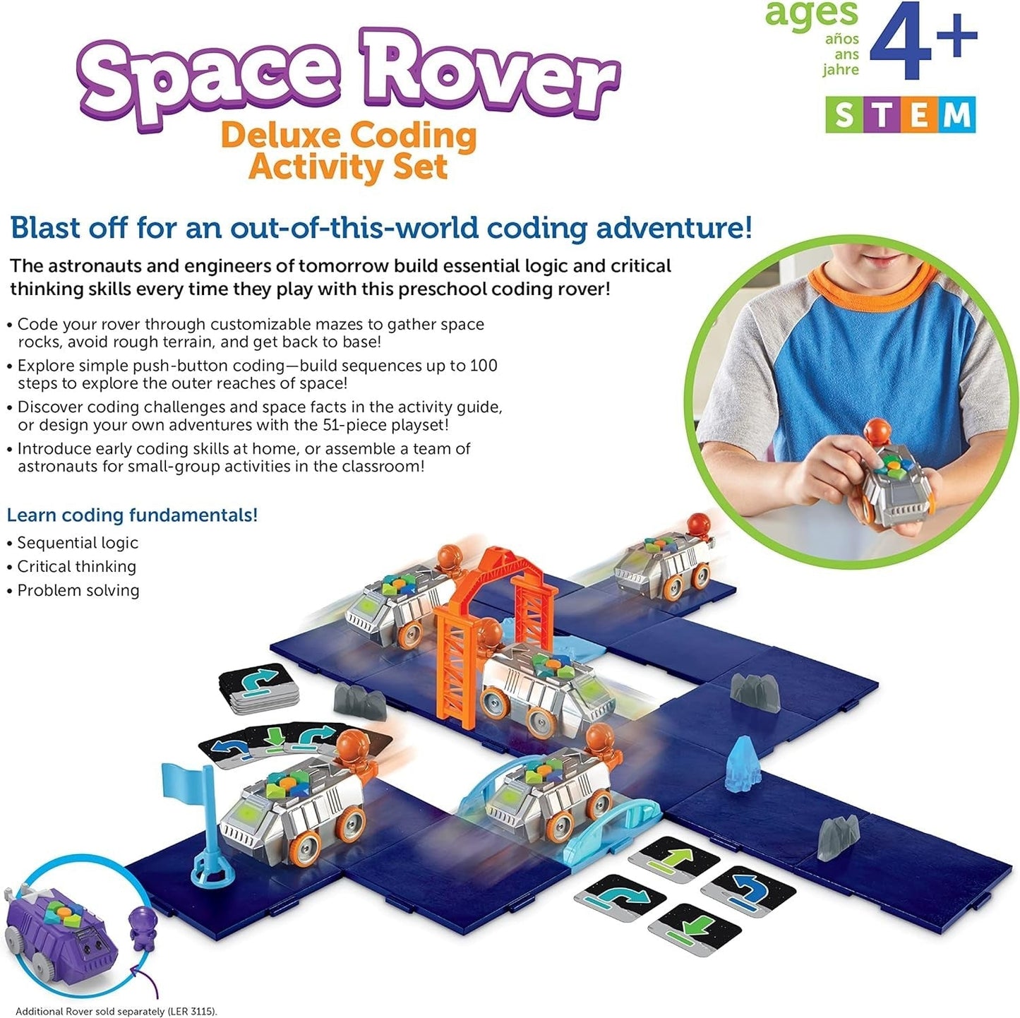 Learning Resources Space Rover Deluxe Coding Activity Set - ABC School Supplies
