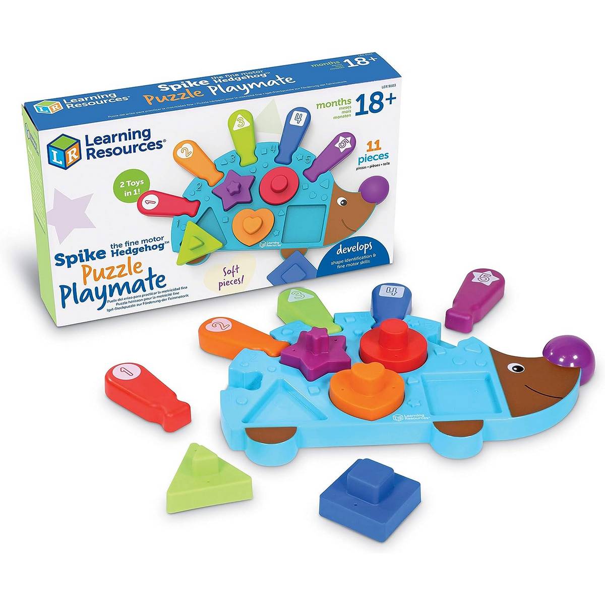 Learning Resources Spike The Fine Motor Hedgehog® Puzzle Playmate - ABC School Supplies