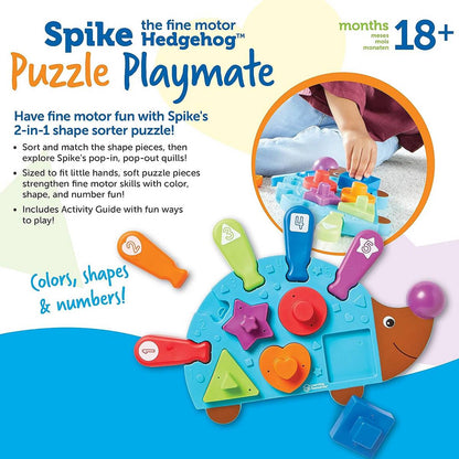 Learning Resources Spike The Fine Motor Hedgehog® Puzzle Playmate - ABC School Supplies