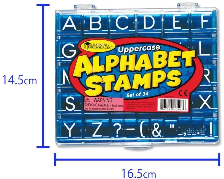 Learning Resources Uppercase Alphabet Stamps Set - ABC School Supplies