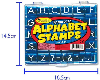Learning Resources Uppercase Alphabet Stamps Set - ABC School Supplies