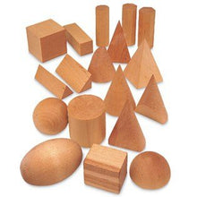 Learning Resources Wooden Geometric Solids (Set Of 12) - ABC School Supplies