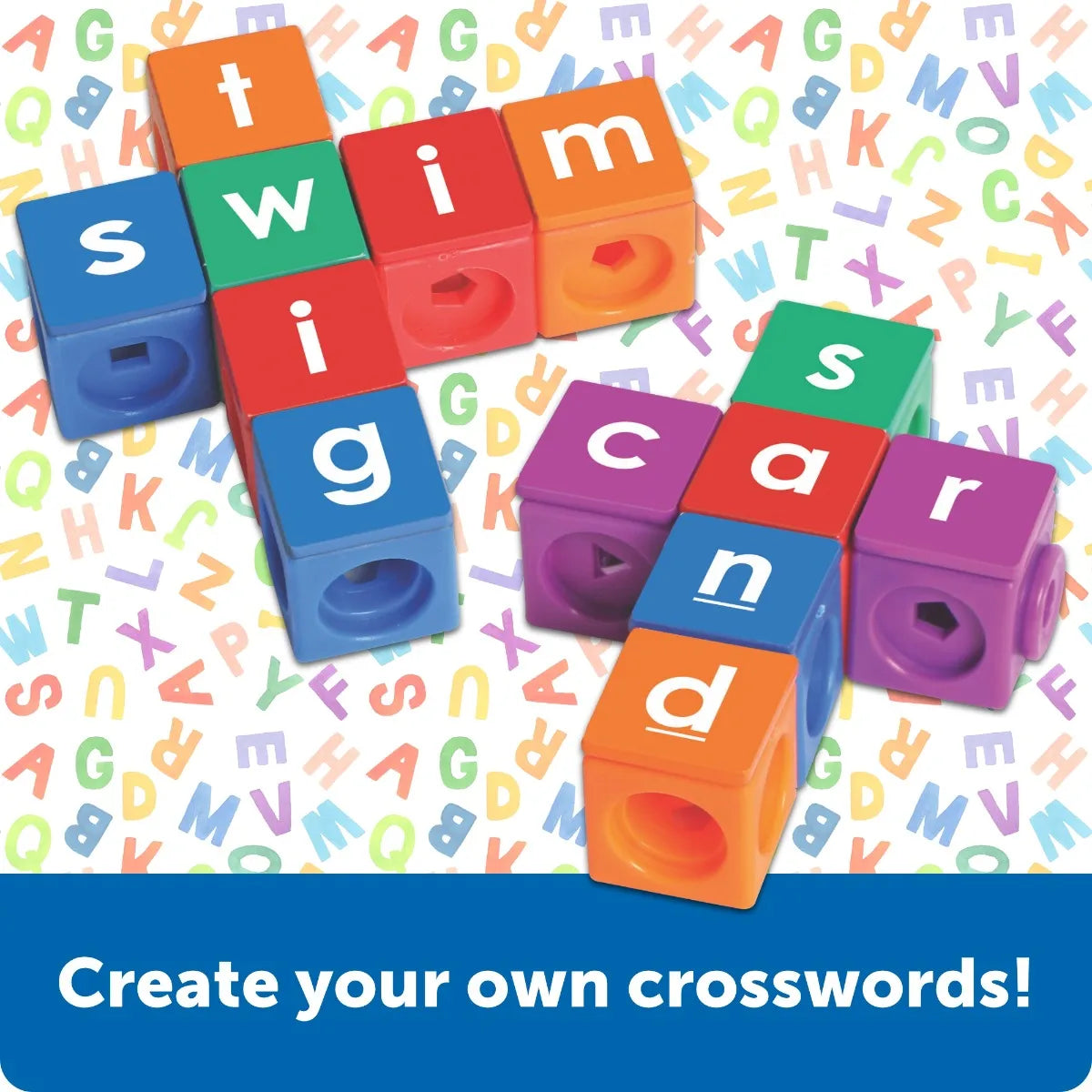Learning Resources AlphaLink Cubes Spelling Activity Set