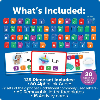 Learning Resources AlphaLink Cubes Spelling Activity Set